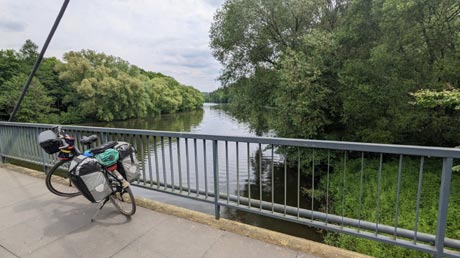 Blick von einer Ohře Brücke Blick von einer Ohře Brücke