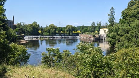 Ohře Wehr in Brězno Ohře Wehr in Brězno