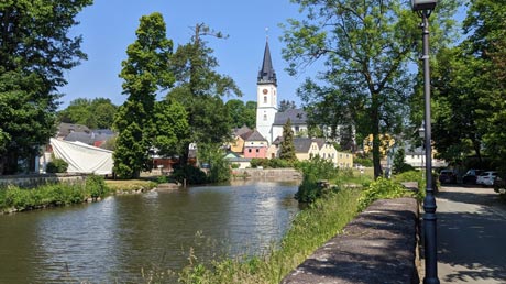 Saale-Radweg in Schwarzenbach Saale-Radweg in Schwarzenbach