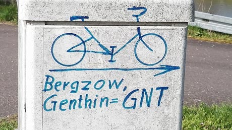 Radwegweiser Bergzow-Genthin