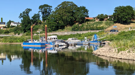 Elbe Rog�tz Schiffsanleger