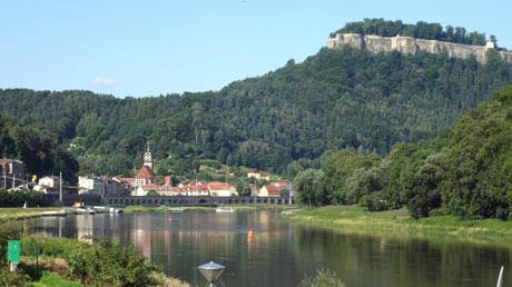 Elbe bei Königstein Elbe bei Königstein