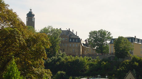 Blick zur Burg Greiz