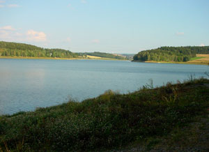 Blick über die Talsperre Pöhl Blick über die Talsperre Pöhl