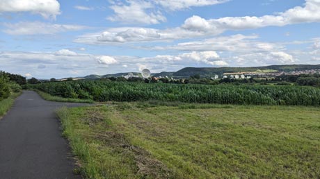 Saale-Radweg hinter Hammelburg