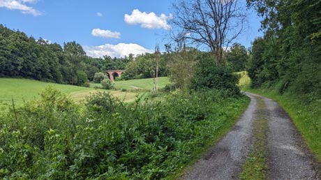 Radweg Frnkische Saale vor Bad Kissingen