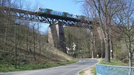 Gera-Radweg 2007: Viadukt Angelroda