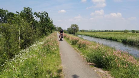 auf dem Gera-Radweg