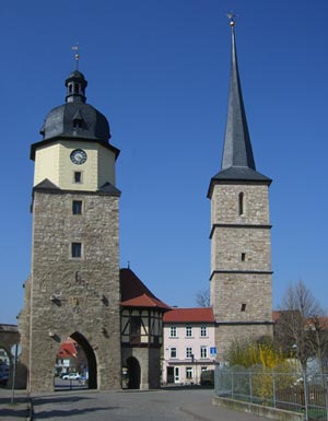 Arnstadt Riedtor und Jakobsturm Arnstadt Riedtor und Jakobsturm