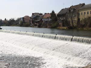 Saalewehr in Calbe