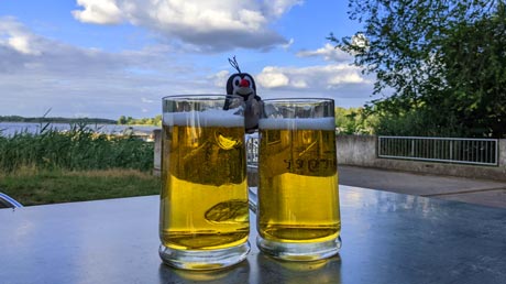 Wusterwitz Biergarten Bellavista Bier mit Seeblick Wusterwitz Biergarten Bellavista Bier mit Seeblick