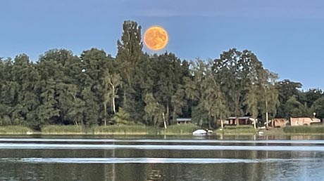 Hohennauener See und Mond Hohennauener See und Mond