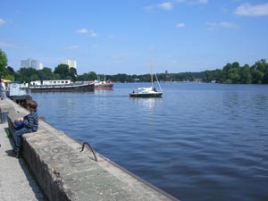 an der Strandbar in Potsdam