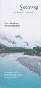 Lechweg Quelle bis zum Fall Übersichtskarte Lechweg Quelle bis zum Fall Übersichtskarte
