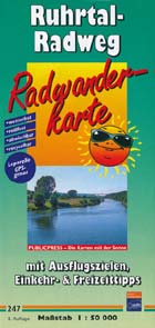 Radwanderkarte Ruhrtal-Radweg