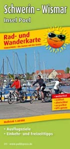 Publicpress Radwanderkarte Schwerin - Wismar Insel Poel
