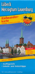 Radwanderkarte Lübeck, Herzogtum Lauenburg