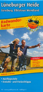 Radwanderkarte Lüneburger Heide, Lüneburg