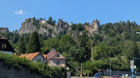 Malá Skála - Blick zur Felsenburg Malá Skála - Blick zur Felsenburg