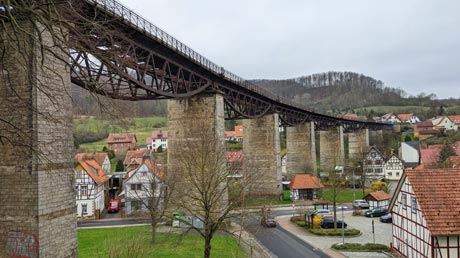 Kanonenbahn-Radweg Viadukt Lengenfeld unterm Stein