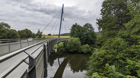 Radwegbrücke bei Jagsthausen Radwegbrücke bei Jagsthausen