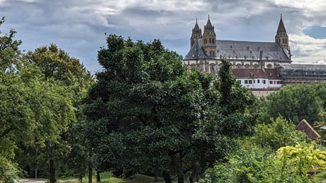 Blick zum Kloster Großcomburg