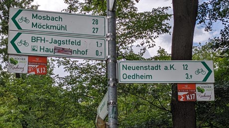 Kocher-Jagst-Radweg Hauptwegweiser Kocher-Jagst-Radweg Hauptwegweiser