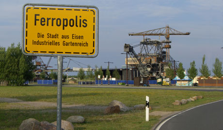 Ferropolis Stadt aus Eisen