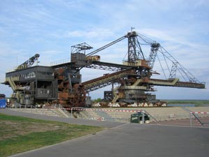 Ferropolis Stadt aus Eisen