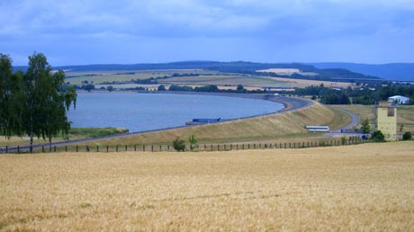 Blick zum Stausee Kelbra