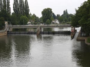 Lahnwehr in Gießen Lahnwehr in Gießen