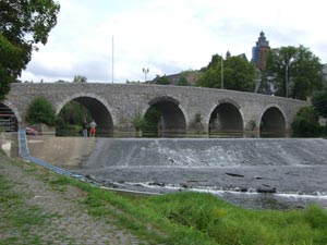 Wetzlar Lahnbrücke mit Wehr Wetzlar Lahnbrücke mit Wehr