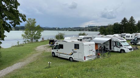 Lech-Radweg Campingplatz Lechbruck