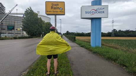 Lech-Radweg Ortseingand Rain