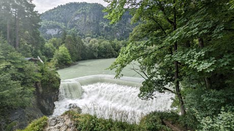 Lech-Radweg - Lechfall in Fssen