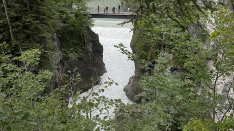 Lech-Radweg - Lechfall in Fssen