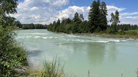 Lech-Radweg - Lech in Lechbruck