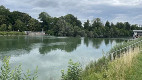 Lech-Radweg Lech vor Landsberg