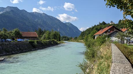 Loisach-Radweg in Eschenlohe