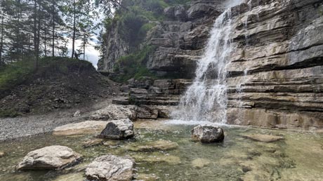 Loisach-Radweg Wasserfall Hselgehrbach