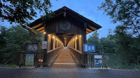 Wolfratshausen Loisachbrcke Sebastianisteg