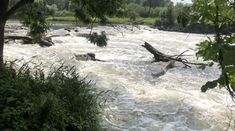 Leine-Heide-Radweg Wasserfall Neustadt am Rübenberge