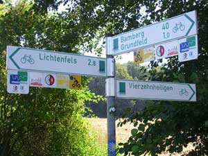 Abzweig zu Vierzehnheiligen Abzweig zu Vierzehnheiligen