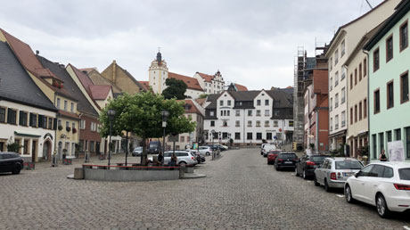 Colditz Markt und Schloss