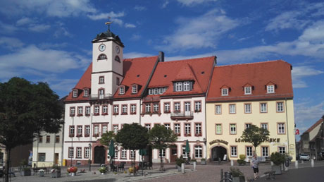 Leisnig Markt mit Rathaus Leisnig Markt mit Rathaus
