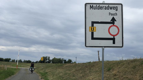 Mulde-Radweg Umleitung Pouch