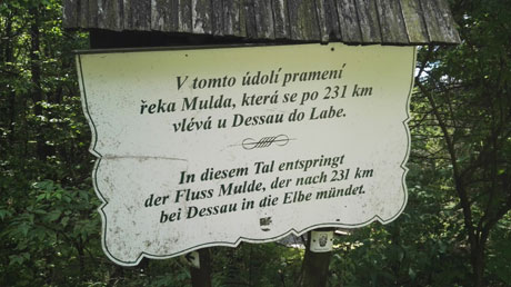 Schild Fluss Mulde Schild Fluss Mulde