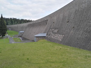 Staumauer Talsperre Muldenberg Staumauer Talsperre Muldenberg
