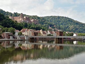 Blick über den Neckar nach Heidelberg