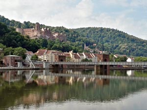 Blick über den neckar nach Heidelberg Blick über den Neckar nach Heidelberg